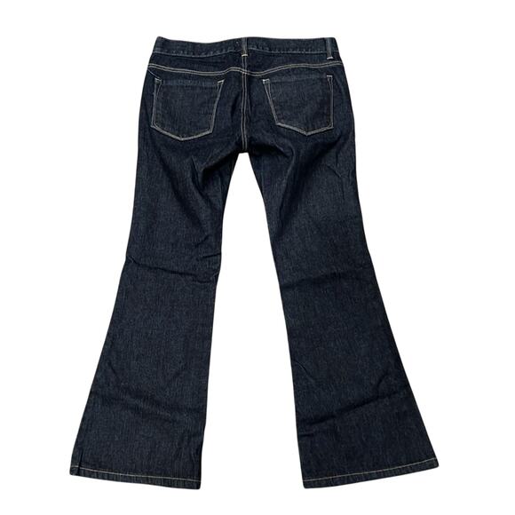 Ann Taylor LOFT Women's Low Rise Modern Flare Jean Dark Wash Size 8 - Picture 2 of 12